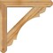 Ekena Millwork Olympic Craftsman Rough Sawn Bracket w/ Offset Brace, Western Red Cedar, 6"W x 32"D x 32"H BKT0604X32X32OLY04RWR - alternate 3